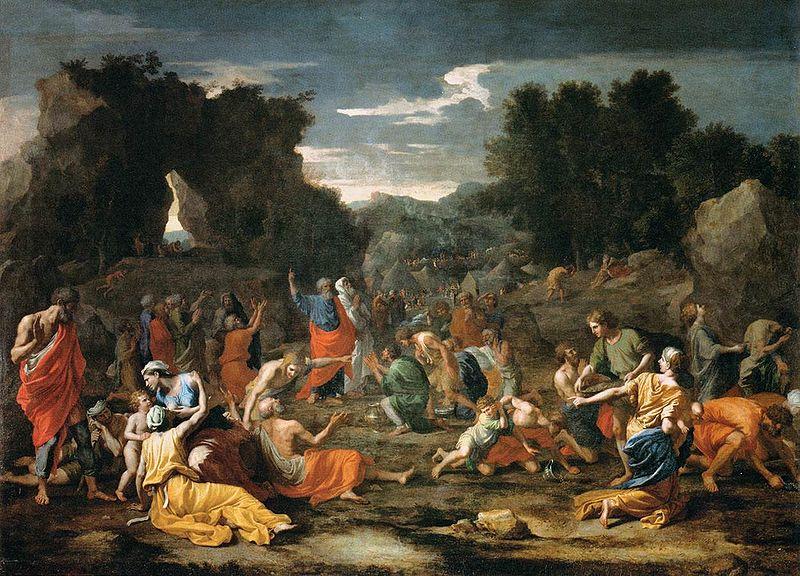 Nicolas Poussin 'The Jews Gathering the Manna in the Desert oil painting image